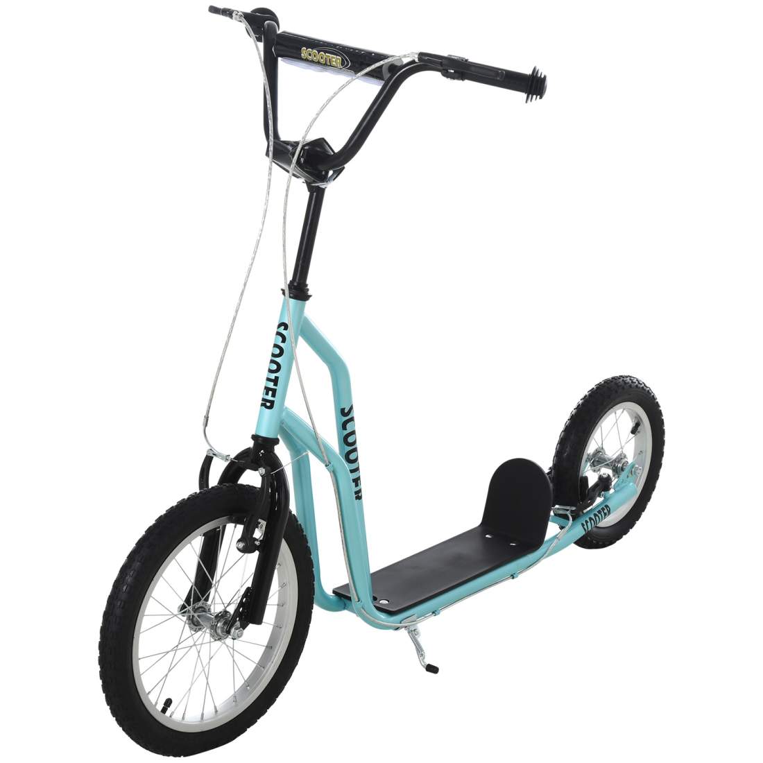 Scooter Barnskoter Från 5 År, Kickboard Med Pneumatiska Däck