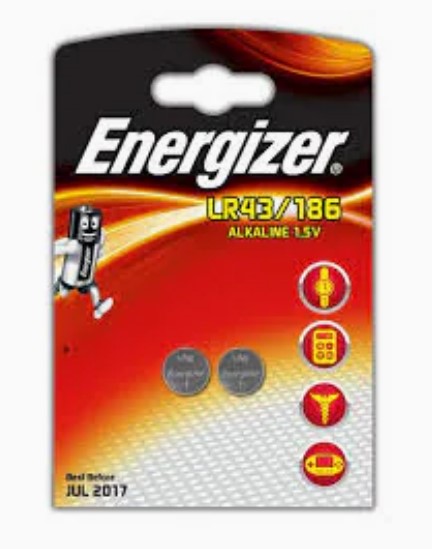 Energizer, Knappcellsbatteri 2-pack (LR43, SR43, 186-2)